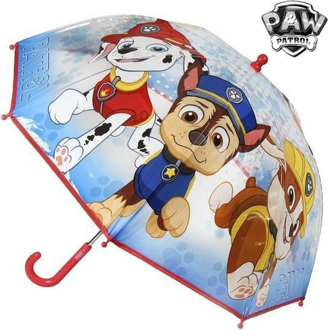 Paw Patrol kinderparaplu Ø64 Transparant