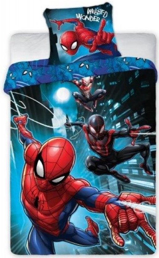 Marvel Spiderman, Webbed Wonder - Dekbedovertrek - Eenpersoons - 140 x 200 cm - Katoen