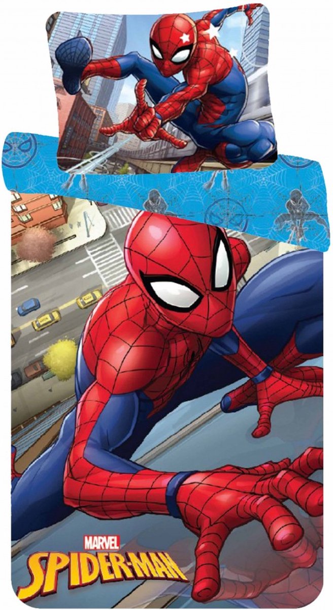 Marvel Spiderman Dekbedovertrek - 140 x 200 cm + 70 x 90 cm