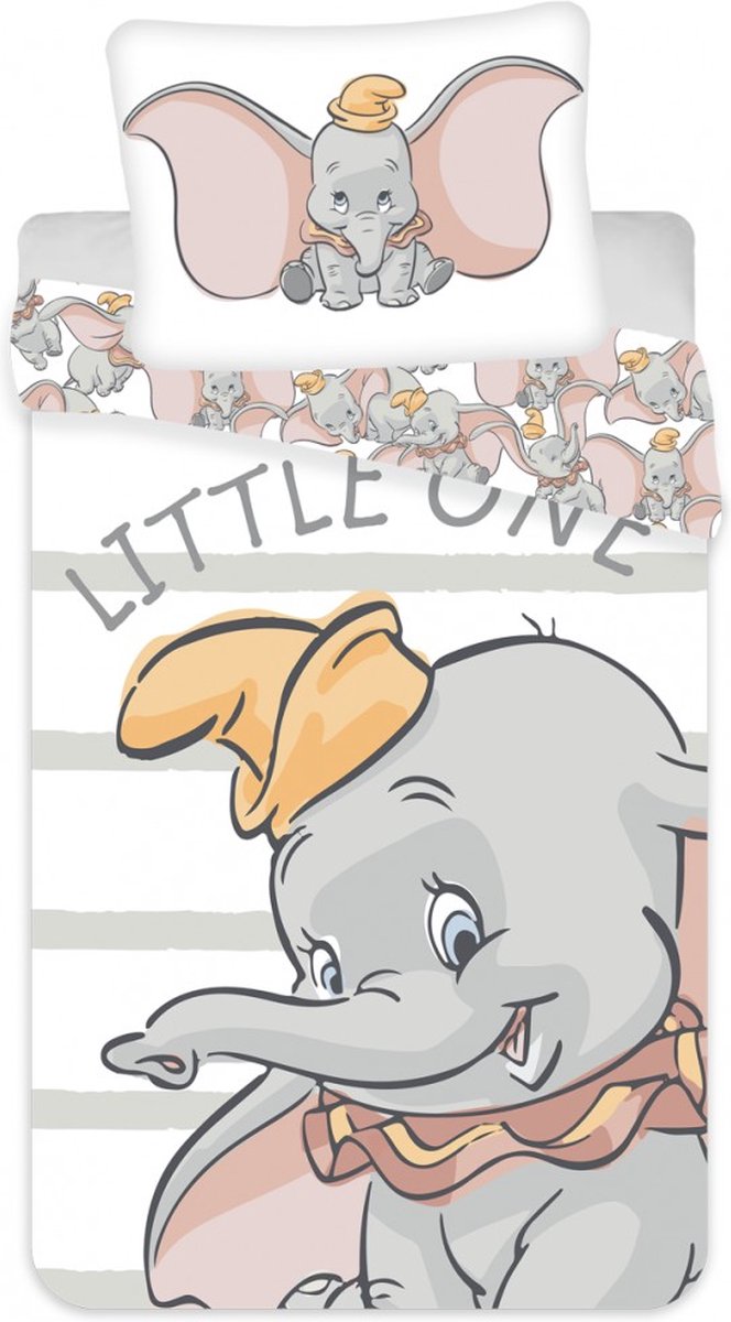 Disney Dumbo, Little One - Dekbedovertrek - Eenpersoons - 140 x 200 cm - Katoen